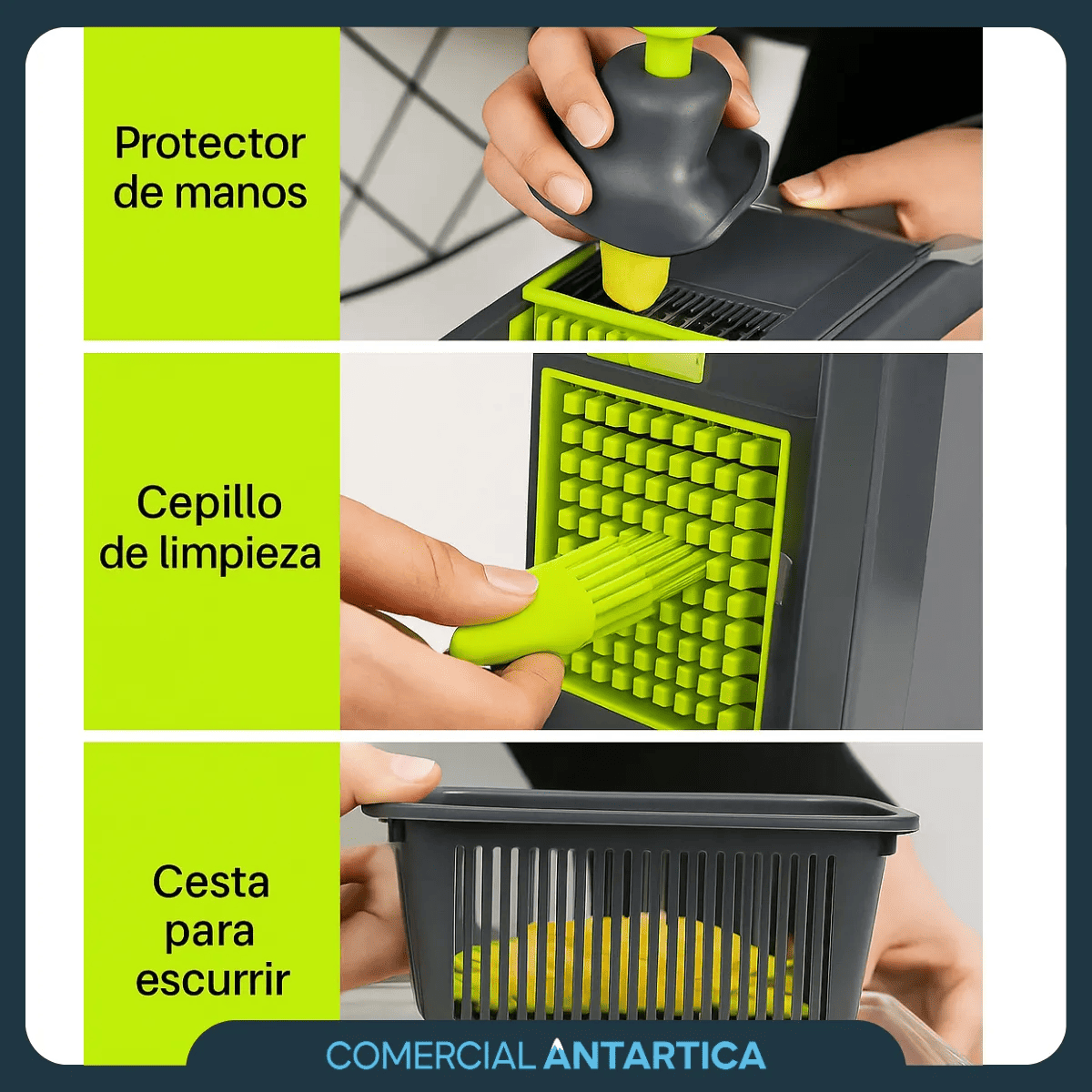 Mandolina Multirrallador 7 Cuchillas