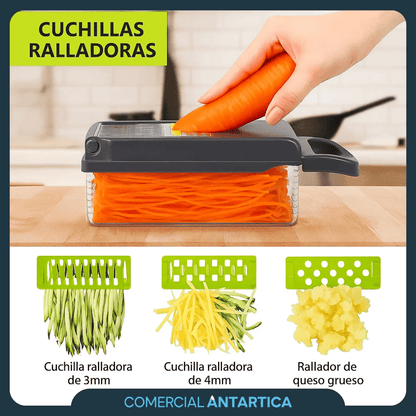 Mandolina Multirrallador 7 Cuchillas
