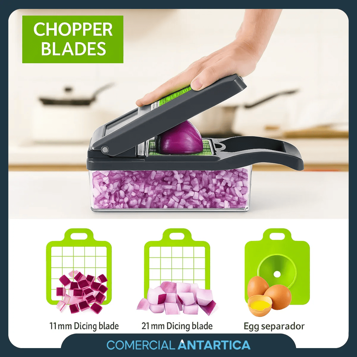 Mandolina Multirrallador 7 Cuchillas