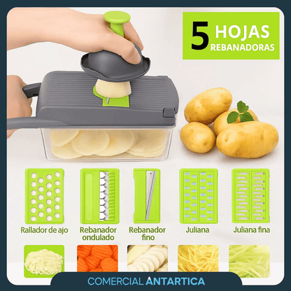 Mandolina Multirrallador 7 Cuchillas